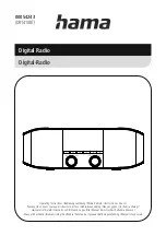 Предварительный просмотр 1 страницы Hama DR1410BT Operating Instructions Manual