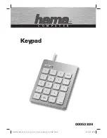 Hama Keypad Operating	 Instruction preview