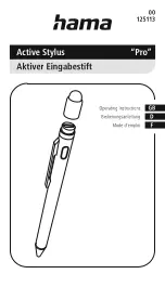 Preview for 1 page of Hama Pro Operating Instructions Manual