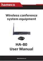 Preview for 1 page of HAMECO HA-80 User Manual