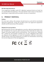 Предварительный просмотр 12 страницы HAMECO HS-8500 User Manual