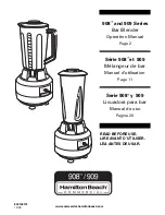 Предварительный просмотр 1 страницы Hamilton Beach Commercial 909 Series Operation Manual