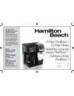 Предварительный просмотр 1 страницы Hamilton Beach 49976 Manual