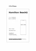 Hamilton Beach HBFR7500 Owner'S Manual предпросмотр