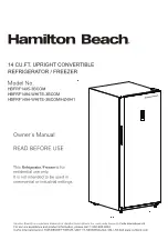 Предварительный просмотр 1 страницы Hamilton Beach HBFRF1495-3BCOM Owner'S Manual