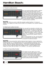 Предварительный просмотр 28 страницы Hamilton Beach HBFW3205 Owner'S Manual