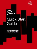 Hammond SKX Quick Start Manual предпросмотр