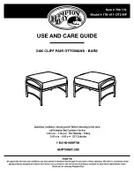 Предварительный просмотр 1 страницы HAMPTON BAY 176-411-OT2-NF Use And Care Manual