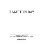 Preview for 13 page of HAMPTON BAY 52101 Use And Care Manual