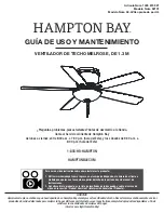 Preview for 14 page of HAMPTON BAY 52101 Use And Care Manual