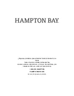 Preview for 26 page of HAMPTON BAY 52101 Use And Care Manual