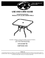 HAMPTON BAY 5406 Use And Care Manual preview