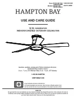 HAMPTON BAY AK424-MBK Use And Care Manual предпросмотр