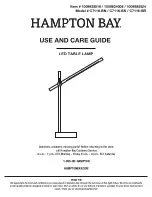 HAMPTON BAY C7116-BN Use And Care Manual preview