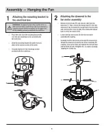 Предварительный просмотр 8 страницы HAMPTON BAY CHELIA SW22008GD Use And Care Manual