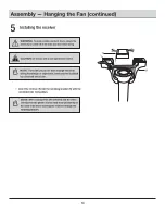 Предварительный просмотр 10 страницы HAMPTON BAY CHELIA SW22008GD Use And Care Manual