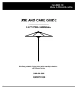 HAMPTON BAY UTS00201E-GERA Use And Care Manual preview