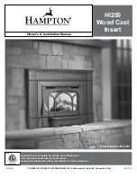 HAMPTON BAY Wood Insert HI200 Owners And Installation Manual preview