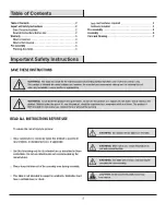 Preview for 2 page of HAMPTONBAY 1000 000 000 Use And Care Manual