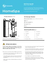 Preview for 1 page of Hamwells HomeSpa Quick Start Manual