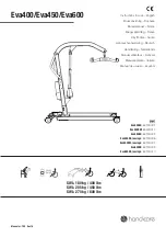 Handicare Eva400 Instructions For Use Manual предпросмотр