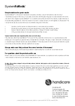 Preview for 20 page of Handicare Eva400 User Manual