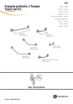 Preview for 1 page of Handicare Towel rail L LI2637.002 Series Manual