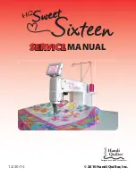 Handiquilter HQ Sweet Sixteen Service Manual preview