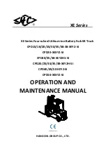 HANGCHA XE Series Operation And Maintenance Manual preview