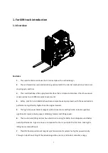 Preview for 5 page of HANGCHA XE Series Operation And Maintenance Manual