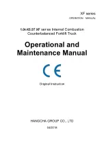 HANGCHA XF Series Operational And Maintenance Manual preview