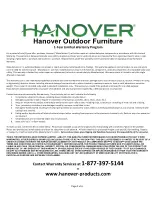 Preview for 3 page of Hanover 11200-DT-BAR8SL Owner'S Manual