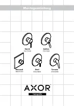 Preview for 1 page of Hans Grohe AXOR Carlton 17615 Series Manual