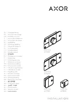 Hans Grohe AXOR One 45793 Series Assembly Instructions предпросмотр