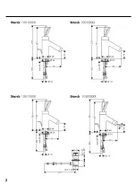 Предварительный просмотр 2 страницы Hans Grohe Axor Starck 10010 Series Assembly Instructions Manual