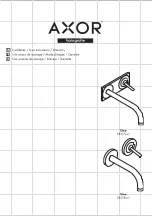 Предварительный просмотр 1 страницы Hans Grohe AXOR Uno 38117 1 Series Installation/User Instructions/Warranty