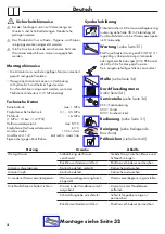 Preview for 2 page of Hans Grohe Metris Classic 31478 Series Instructions For Use/Assembly Instructions