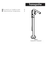 Preview for 1 page of Hans Grohe Talis S 72425009 Instructions For Use/Assembly Instructions