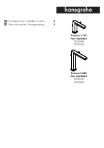 Hans Grohe Tecturis E 110 Fine CoolStart 73020 9 Series Instructions For Use/Assembly Instructions предпросмотр