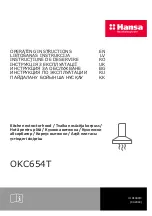 Hansa OKC654T Operating Instructions Manual preview