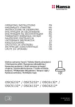 Hansa OSC6232 Series Operating Instructions Manual preview