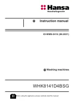 Hansa WHK8141D4BSG Instruction Manual preview