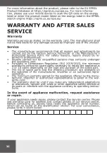 Preview for 36 page of Hansa WHK8141D4BSG Instruction Manual