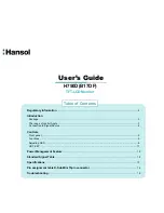 Hansol H750D User Manual предпросмотр