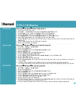 Preview for 23 page of Hansol H750D User Manual