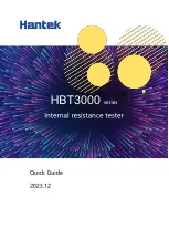 Hantek HBT3000 Series Quick Manual предпросмотр