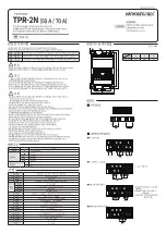 Предварительный просмотр 1 страницы HANYOUNG NUX TPR-2N Instruction Manual