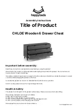 Happybeds CHLOE Assembly Instructions Manual preview