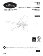 Harbor Breeze CLASSIC STYLE BDB52LW5N Installation Manual preview