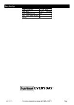 Предварительный просмотр 3 страницы Harbor Freight Tools luminar EVERYDAY 59575 Owner'S Manual & Safety Instructions